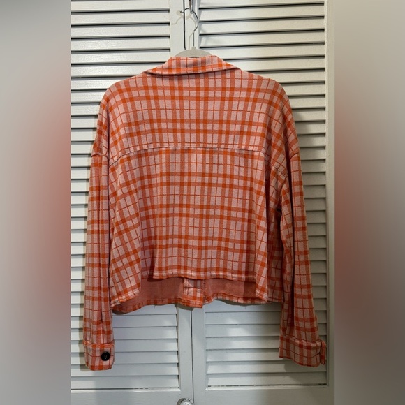 ASOS Design Orange Multi Crop Suit Jacket - Picture 5 of 8